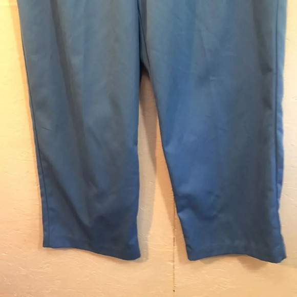 Womens Blue Elastic Waist Pull On Casual Trousers Comfy Pants - Picture 3 of 10